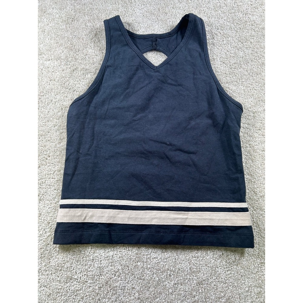 Bally Total Fitness Women's Black Tank Top‎ Size Large Cotton Spandex